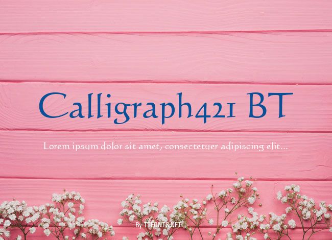 Calligraph421 BT example